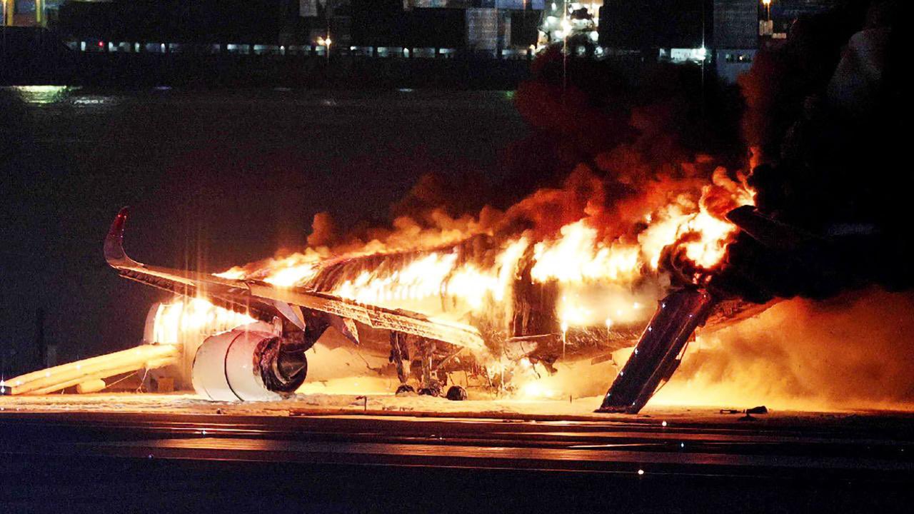Five  Coast Guard  Crew Members  Lost  Life  After Japan Airlines  A350  Aircraft  Collides  With  Bombardier DHC-8  Aircraft  At Haneda Airport