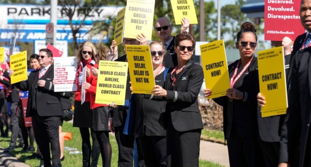 Flight Attendant Union Reaches Tentative Agreement with United Airlines, 40% of total economic improvements.