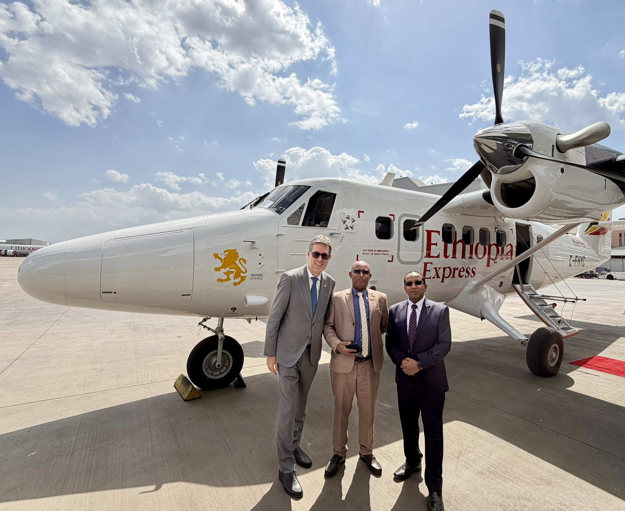 Ethiopian Airlines Receives First DHC‑6 Twin Otter Classic 300‑G For Regional Connectivity in Ethiopia.