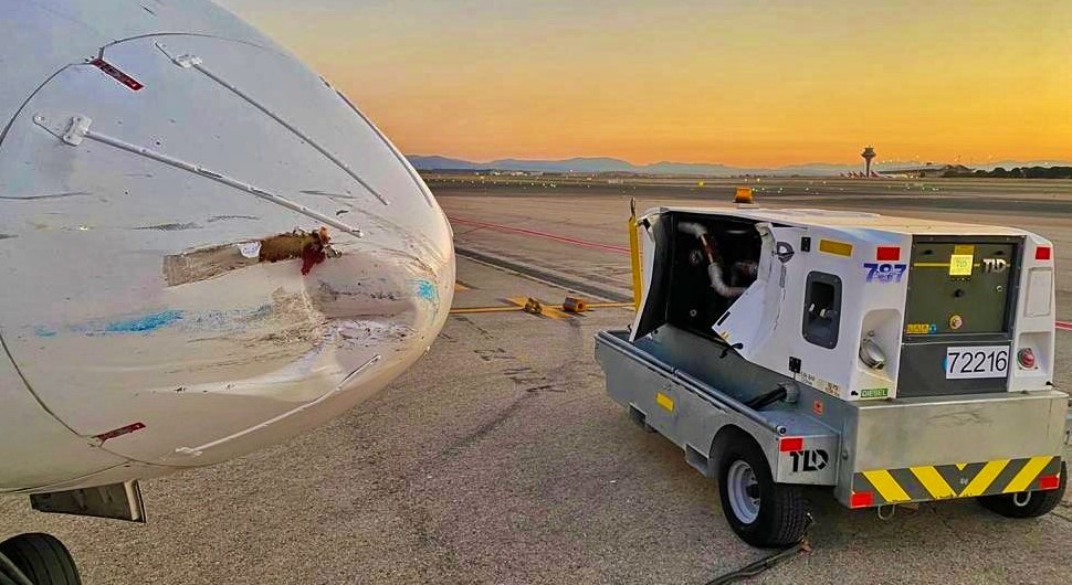 11 years Old  Air Europa ATR72-212A received Substantial Damage after being rammed by a Ground power unit and Catering Truck !